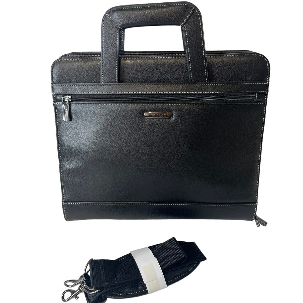 Samsonite 1910 Soft Vegan Leather Messenger Briefcase